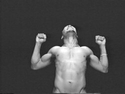 Figure 1, Cover Art. D'Angelo performing in Untitled, music video directed by Paul Hunter. Video frame enlargement.