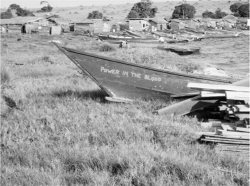 Figure 1. The fishing camp as viewed from Sirya Muluma's place. Photograph by the author