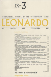 Cover thumnail for Volume 9, Number 3, Summer 1976