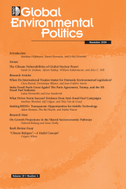 Cover thumbnail for Global Environmental Politics