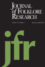 Cover thumbnail for Journal of Folklore Research