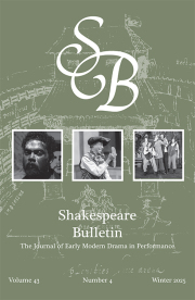 Cover thumbnail for Shakespeare Bulletin