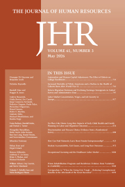 Cover thumbnail for Journal of Human Resources