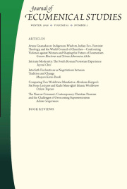 Cover thumbnail for Journal of Ecumenical Studies