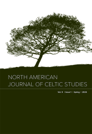 Cover thumbnail for North American journal of Celtic studies