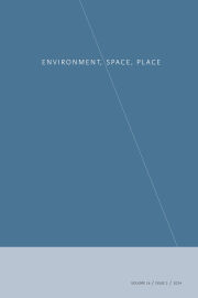 Cover thumbnail for Environment, Space, Place